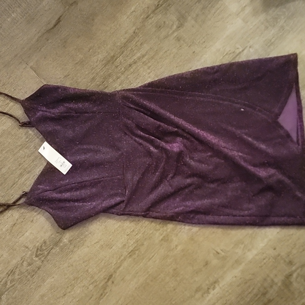 Francesca's Collections Shimmering Purple Dress